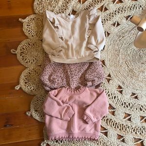 Zara sweatshirts (3) size 12-18M